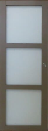 GD MENUISERIES Porte Coulissante Vitree marron ...