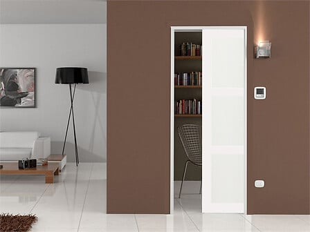 GD MENUISERIES GD MENUISERIES Porte Coulissante "Korya" Blanc 3 panneaux h204xl73 + Systeme ... code EAN 3660567017285 