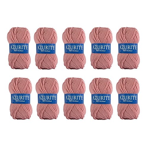 Distrifil - 10 pelotes de laine à tricoter distrifil azurite 1979 pas cher 100% acrylique - 1979 code EAN 3660579943336 