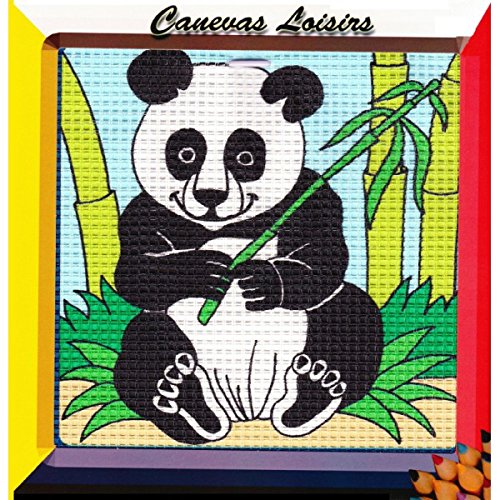 Kit Canevas Enfant gros trous Panda - Réf 250