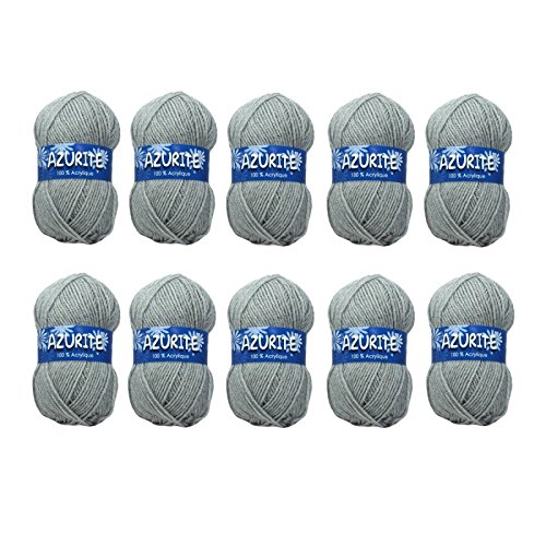 - 10 pelotes de laine à tricoter distrifil azur...