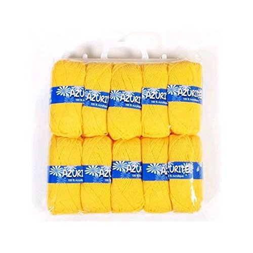 Distrifil - 10 pelotes de laine à tricoter distrifil azurite 0030 pas cher 100% acrylique - 0030 code EAN 3660579977164 