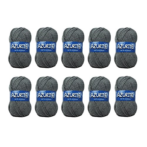 - 10 pelotes de laine à tricoter distrifil azur...