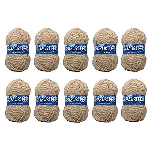 - 10 pelotes de laine à tricoter distrifil azur...