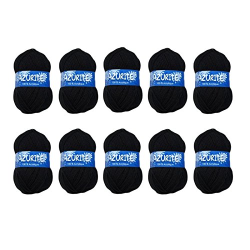 - 10 pelotes de laine à tricoter distrifil azur...