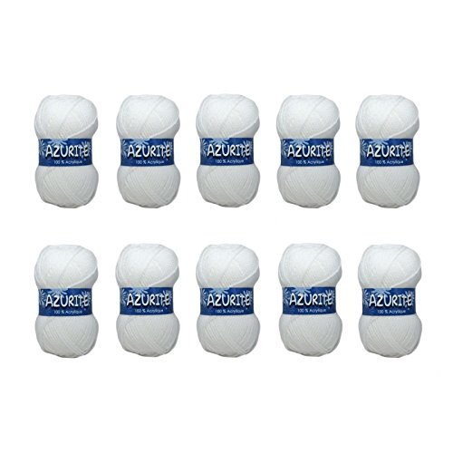 - 10 pelotes de laine à tricoter distrifil azur...