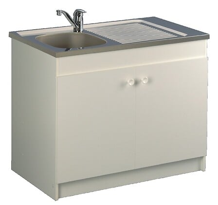 AQUARINE Meuble sous évier LEADER hydrofuge 1200x600 2 portes - AQUARI ... 3660602000470 AQUARINE