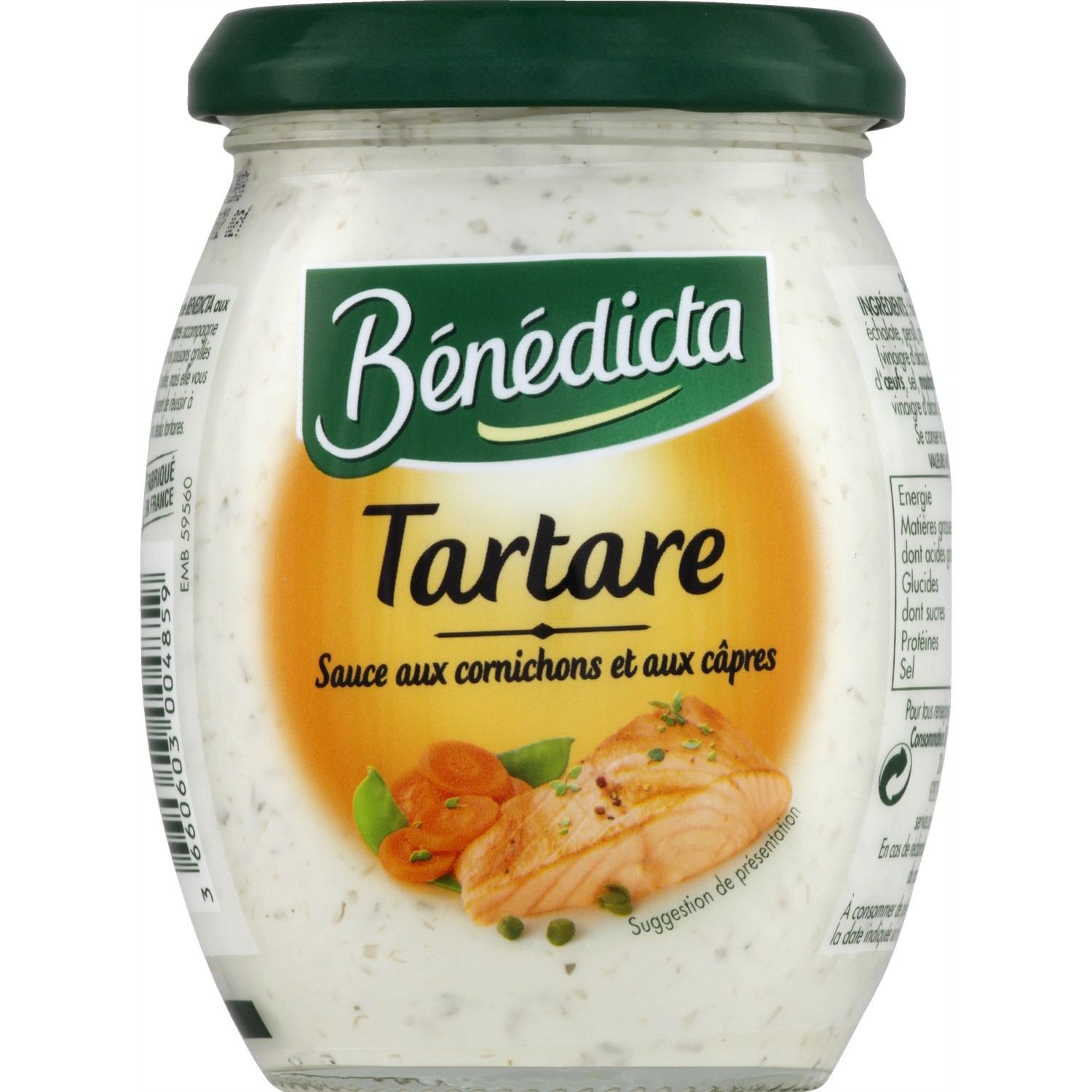 BENEDICTA Sauce tartare BENEDICTA code EAN 3660603004859 