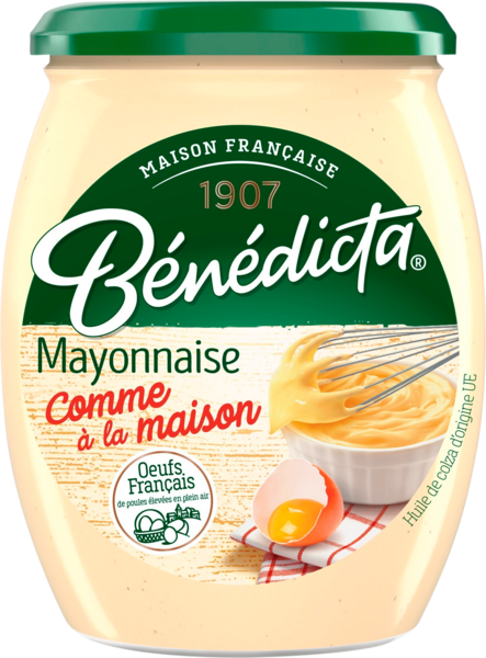 BENEDICTA Sauce Mayonnaise Bénédicta code EAN 3660603081904 