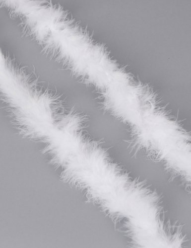 Guirlande de table en plume blanche
