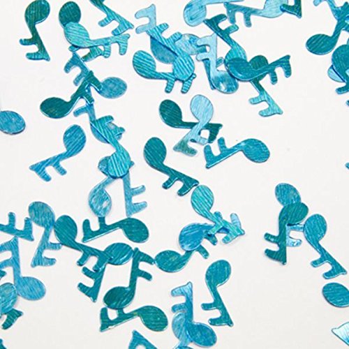 CONFETTIS TABLE NOTE DE MUSIQUE - TURQUOISE