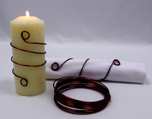 Hobi - Fil métallique à torsader - bordeaux