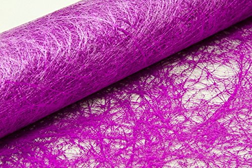 Chemin de table intissé métallisé 5m Fushia 3660667043184 HOBI