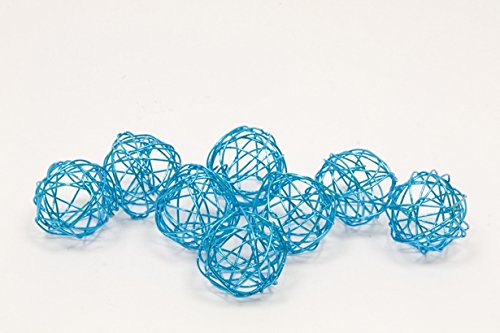 Boule déco métal dia. 2cm (x 12) - Turquoise