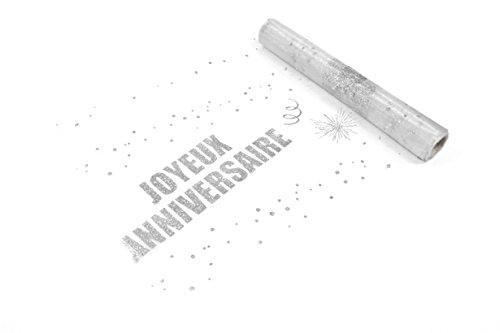 Chemin de table anniversaire argent