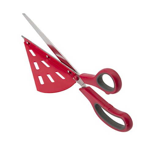 Ciseaux à pizza + support part, spatule intégrée