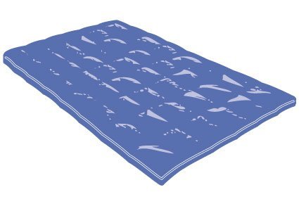 Couette jetable semi durable bleu nuit pour lit...