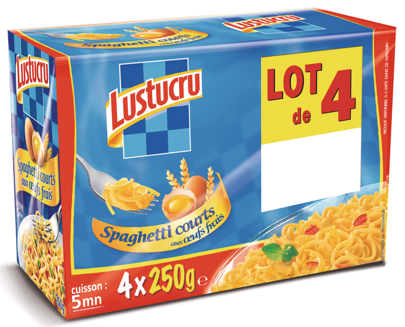 PÂTES AUX ŒUFS SPAGHETTI COURTS Lustucru