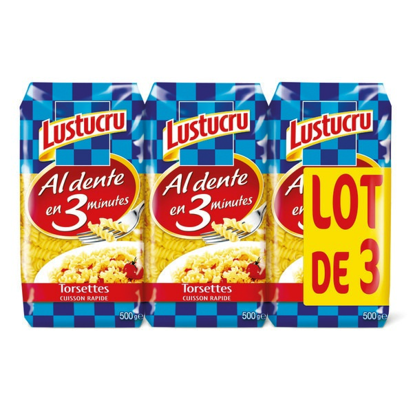 PÂTES CUISSON RAPIDE LUSTUCRU