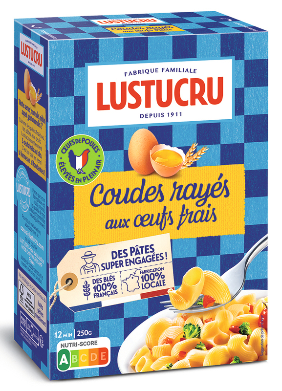 PATES AUX OEUFS COUDES RAYÉS Lustucru