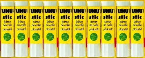 Lot de 10 bâton de colle, sans solvants, 8,2 g,...