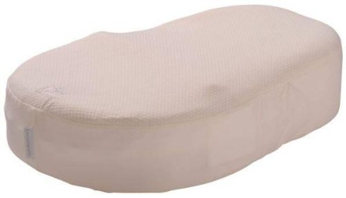 Drap housse fleur de coton ivoire pour cocoonba...