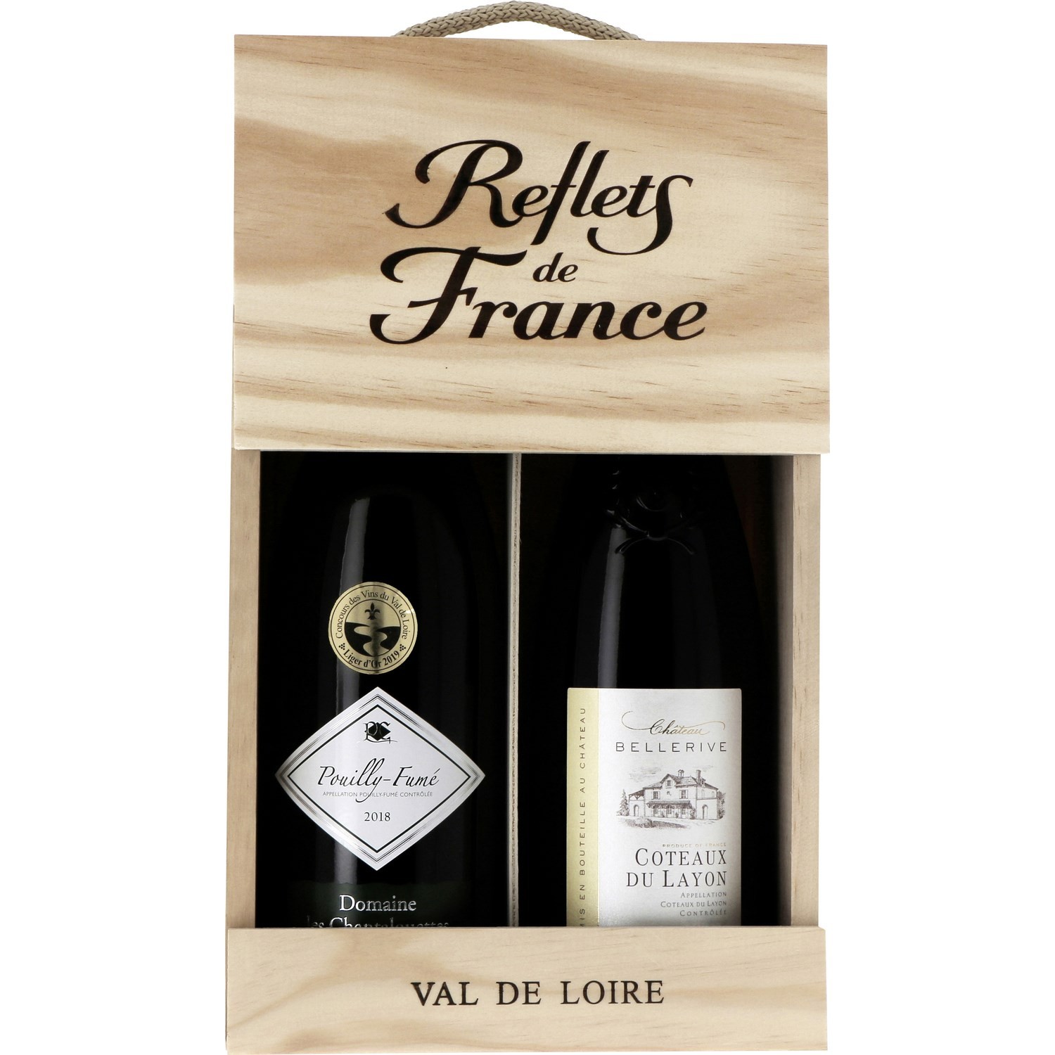 Vin blanc Pouilly-Fumé et Coteaux du Layon REFL...