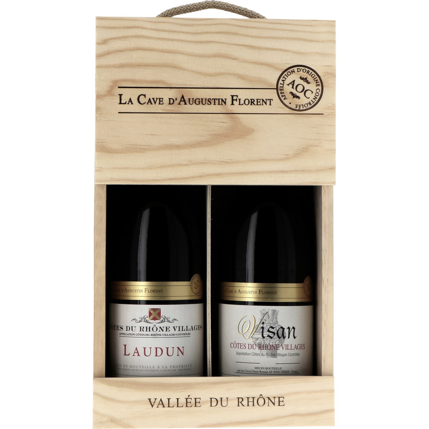 Vin rouge Côtes du Rhône Villages LA CAVE D'AUG...