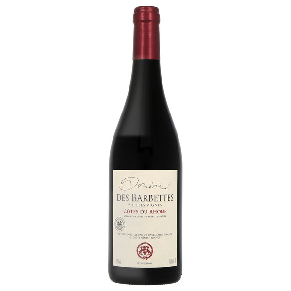 DOMAINE DES BARBETTES VIEILLES VIGNES CÔTES DU RHÔNE code EAN 3660989240445 