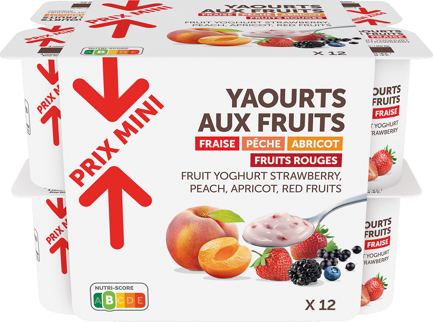 YAOURTS AUX FRUITS PANACHE PRIX MINI code EAN 3660992022120 