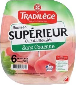 JAMBON CUIT SUPÉRIEUR SANS COUENNE “TRADILÈGE”**