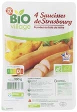 4 SAUCISSES DE STRASBOURG BIO “BIO VILLAGE”