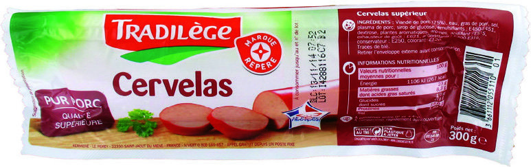 MR2 CERVELAS QUALITÉ SUPÉRIEURE “TRADILÈGE” code EAN 3661112055110 