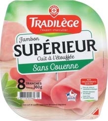 JAMBON SUPÉRIEUR SANS COUENNE 8 TRANCHES “TRADI...