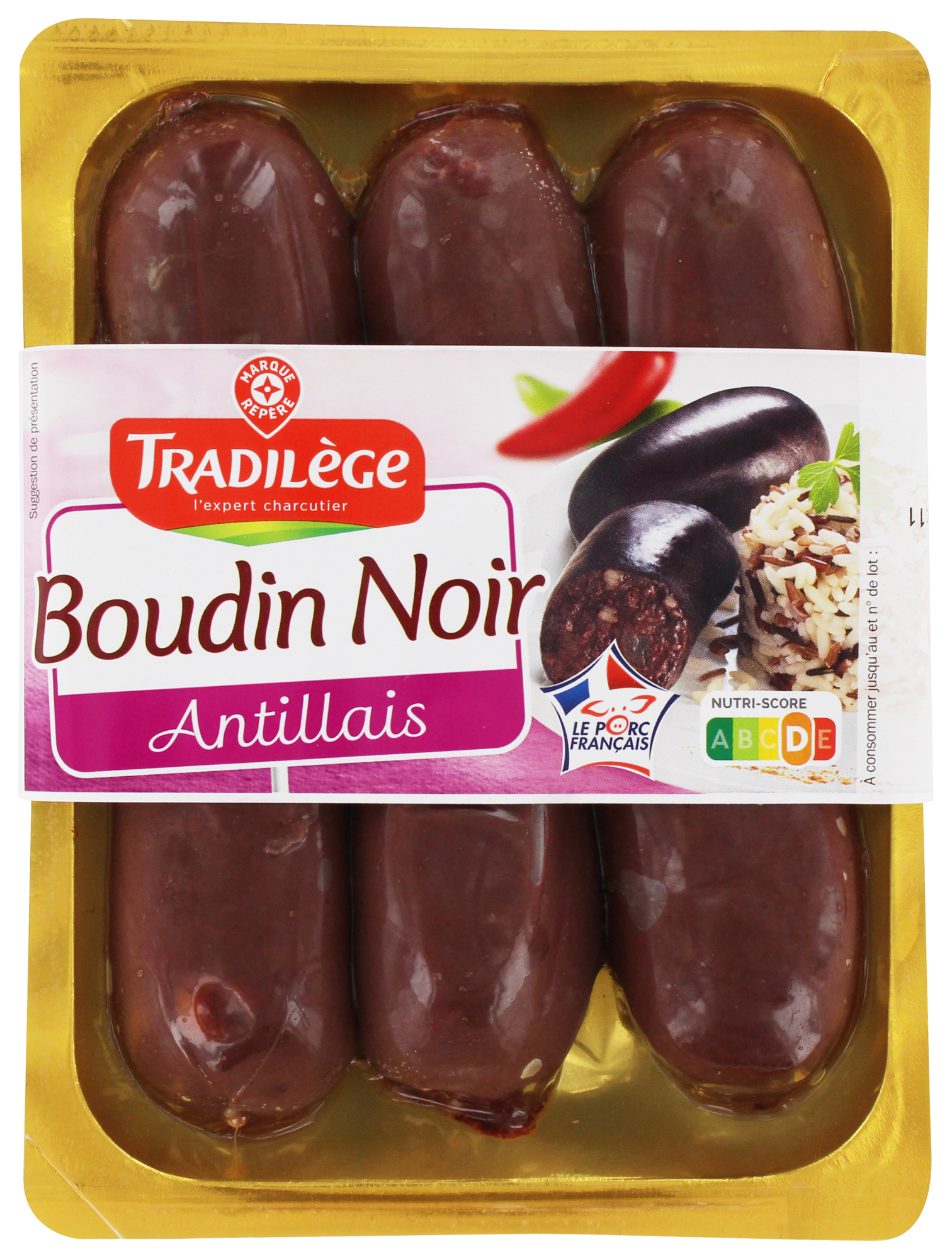 TRADILÈGE 6 BOUDINS NOIRS ANTILLAIS  code EAN 3661112057503 