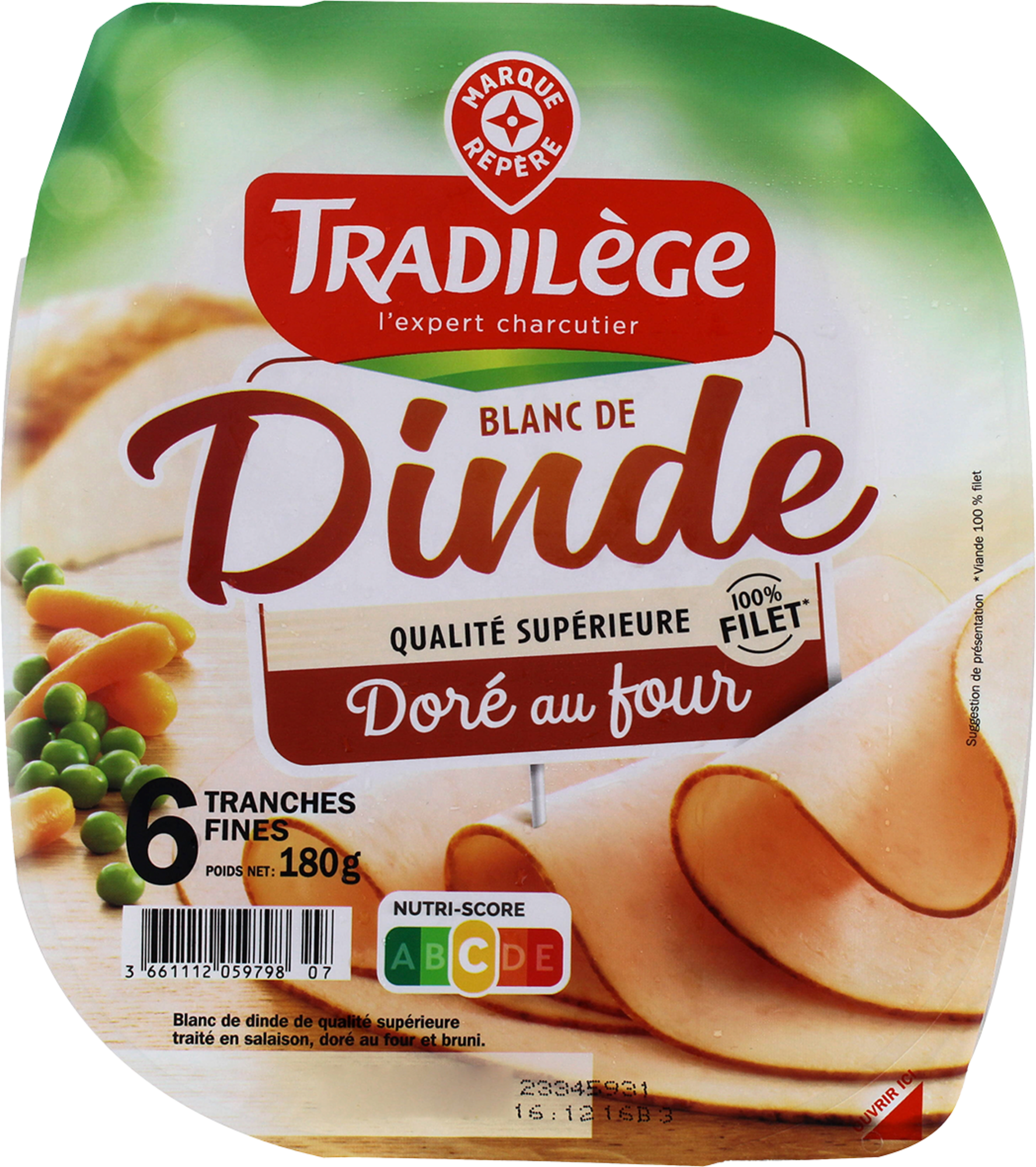 BLANC DE DINDE DE QUALITÉ SUPÉRIEURE DORÉ AU FOUR