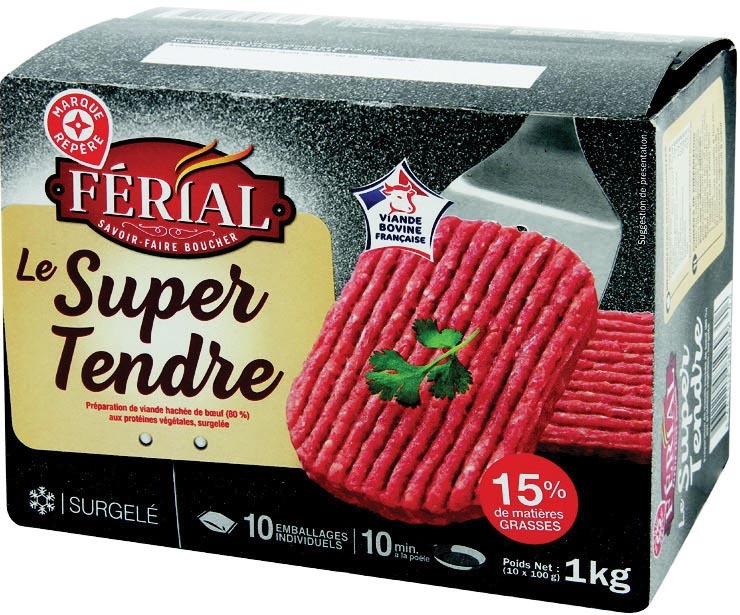 LE SUPER TENDRE X10 SURGELÉS 15% DE MAT.GR* “FÉ...