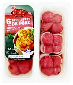 6 PAUPIETTES DE PORC “FÉRIAL”