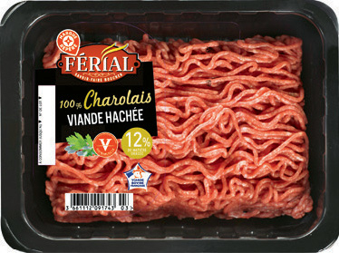 VIANDE HACHÉE CHAROLAISE 12% MAT. GR.(2) “FÉRIAL”