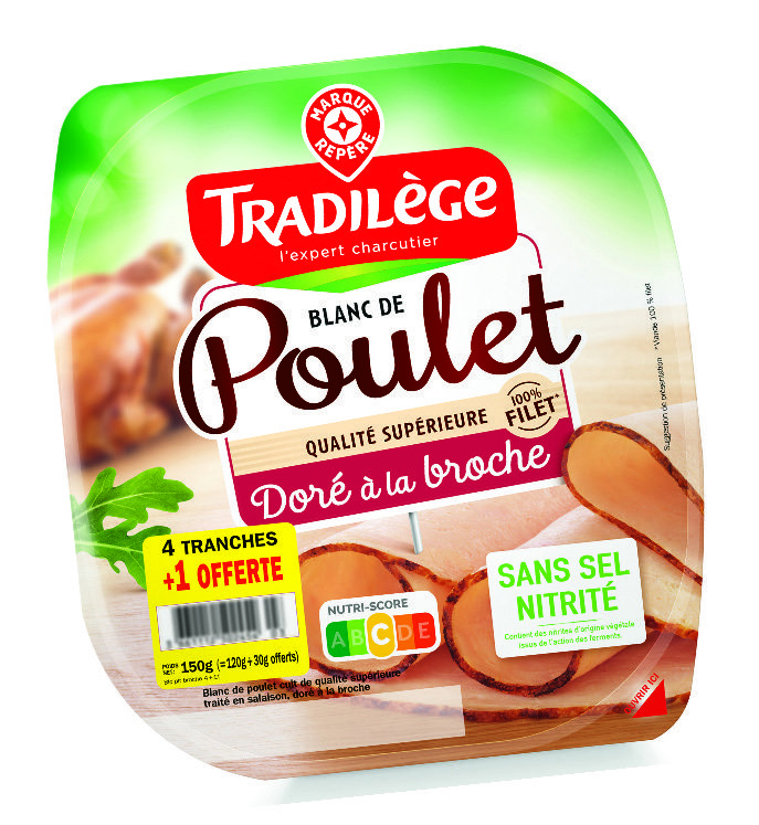 BLANC DE POULET CUIT DORÉ À LA BROCHE “TRADILÈGE”