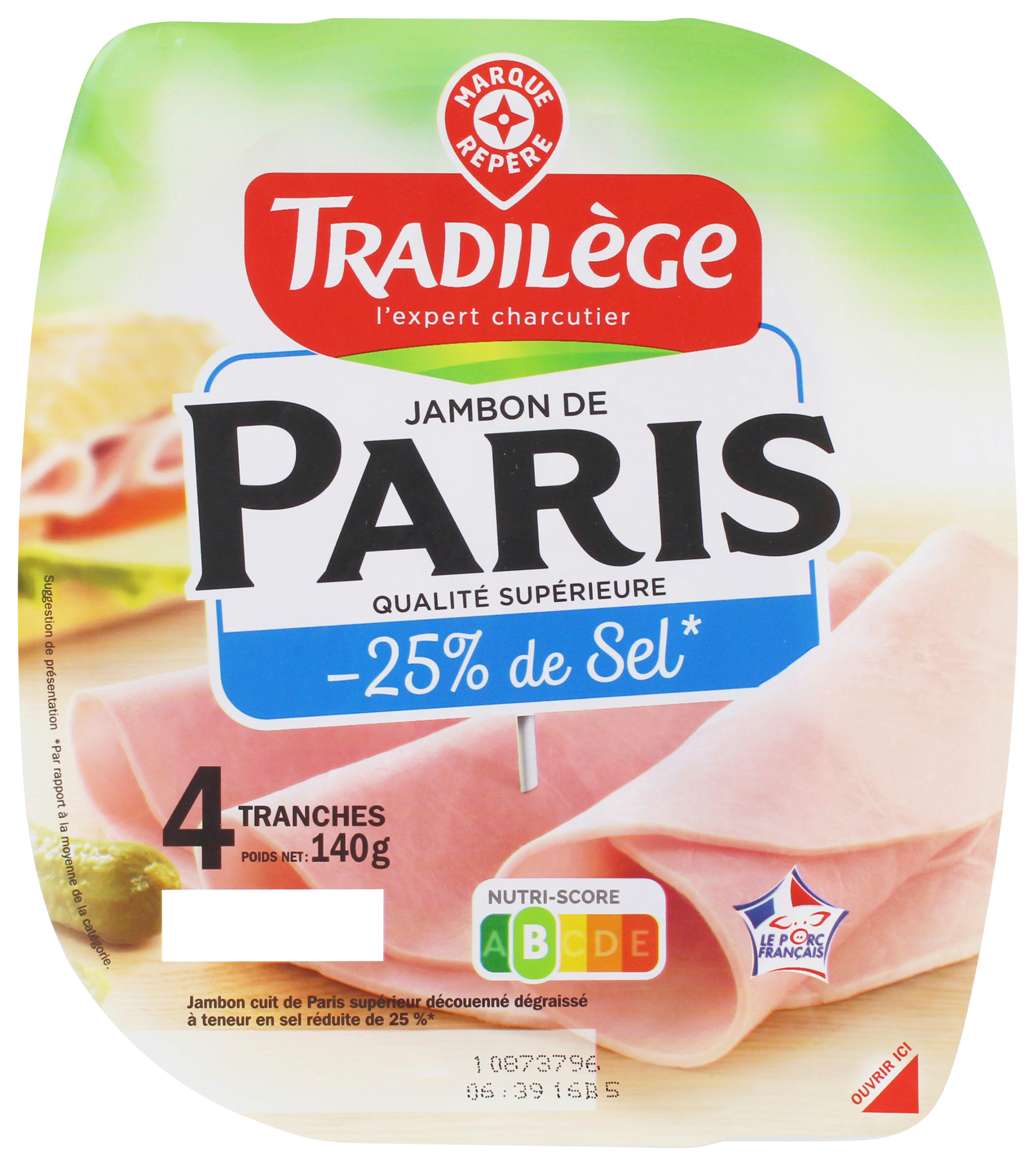 JAMBON DE PARIS DE QUALITÉ SUPÉRIEURE -25% DE S...