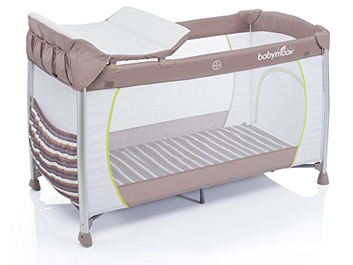 Curve dream lit de voyage taupe-vert amande