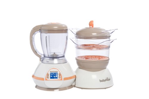 Cuiseur & mixeur nutribaby abricot/ taupe