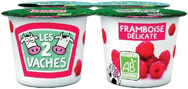  YAOURTS BRASSÉS BIO “LES 2 VACHES” code EAN 3661344221796 