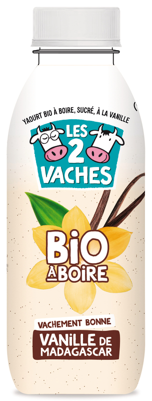 YAOURT A BOIRE BIO VANILLE LES 2 VACHES