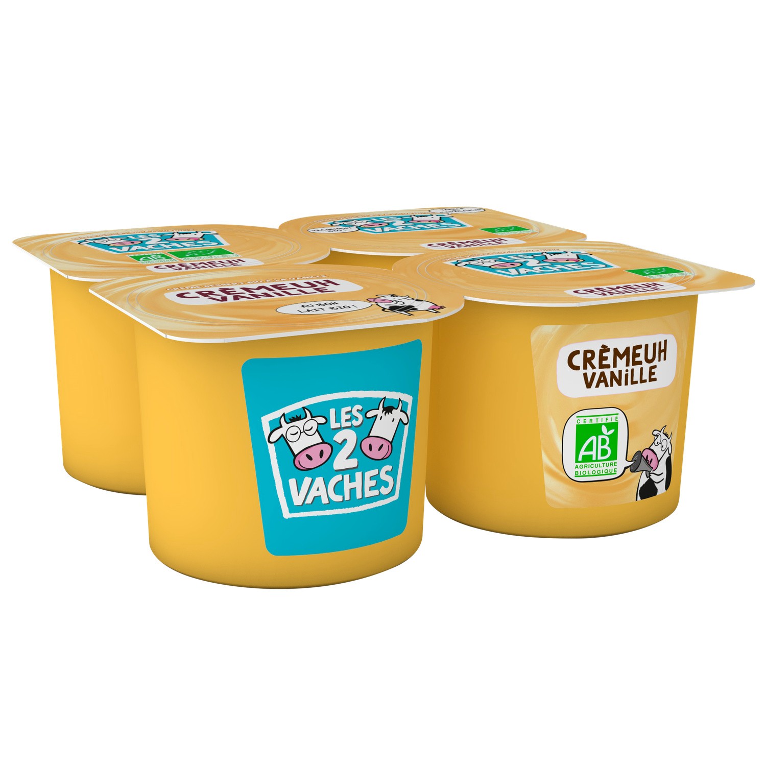 LES 2VACHES FERM.BIO Crèmes dessert bio vanille LES 2 VACHES 3661344288676 (3661344288676)
