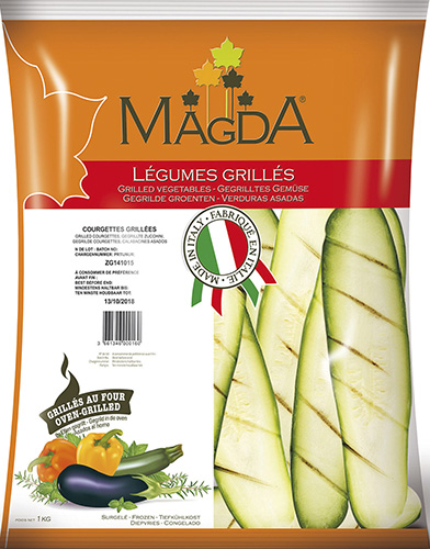 COURGETTES GRILLÉES SURGELÉES