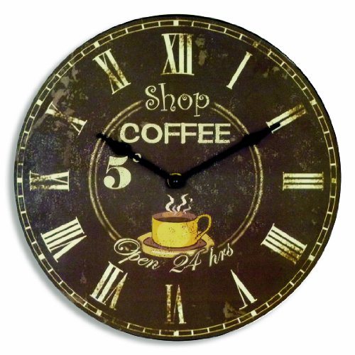 11088 horloge shop coffee 30 cm