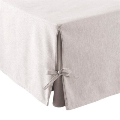 MATELSOM Cache-sommier soufflets à nouettes, lin 3661558066169 (3661558066169)