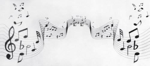 72004 - chemin de table musique 30cmx5m